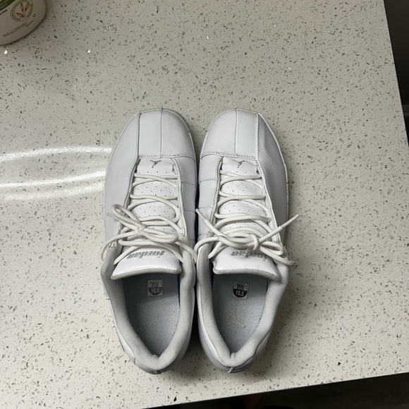Jordan Men's White Leather Sneakers - Picture 4 of 5